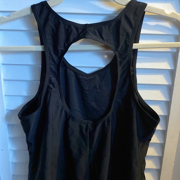 NWOT Yonique SM Black & White Polka Dot 3 Piece Tankini - Picture 10 of 16